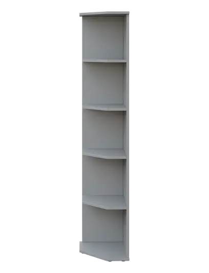 LZ 5 - 3 kancelářská skříň, rohová, levá, 1822x360x400, šedá